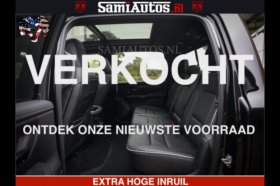 Dodge Ram 1500 Limited Demo Night High Output 540HP 706Nm | Massage + Full Option | De Meest Luxe en Volle Pick-Up in zijn Klasse | Comfortabele Dubbele Cabine met Royale 5 Zitplaatsen | BPM vrij | Nu Leverbaar uit Voorraad | Voorraad Nr 2263 - V76JVF