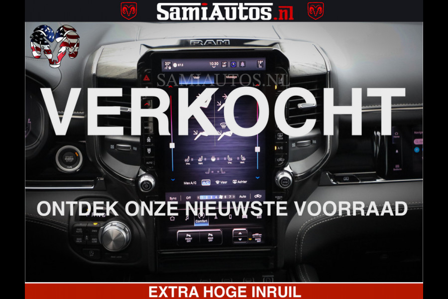Dodge Ram 1500 Limited Demo Night High Output 540HP 706Nm | Massage + Full Option | De Meest Luxe en Volle Pick-Up in zijn Klasse | Comfortabele Dubbele Cabine met Royale 5 Zitplaatsen | BPM vrij | Nu Leverbaar uit Voorraad | Voorraad Nr 2263 - V76JVF