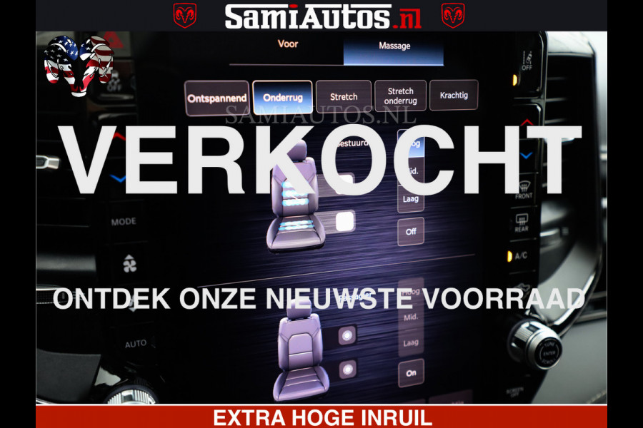 Dodge Ram 1500 Limited Demo Night High Output 540HP 706Nm | Massage + Full Option | De Meest Luxe en Volle Pick-Up in zijn Klasse | Comfortabele Dubbele Cabine met Royale 5 Zitplaatsen | BPM vrij | Nu Leverbaar uit Voorraad | Voorraad Nr 2263 - V76JVF