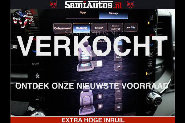 Dodge Ram 1500 Limited Demo Night High Output 540HP 706Nm | Massage + Full Option | De Meest Luxe en Volle Pick-Up in zijn Klasse | Comfortabele Dubbele Cabine met Royale 5 Zitplaatsen | BPM vrij | Nu Leverbaar uit Voorraad | Voorraad Nr 2263 - V76JVF