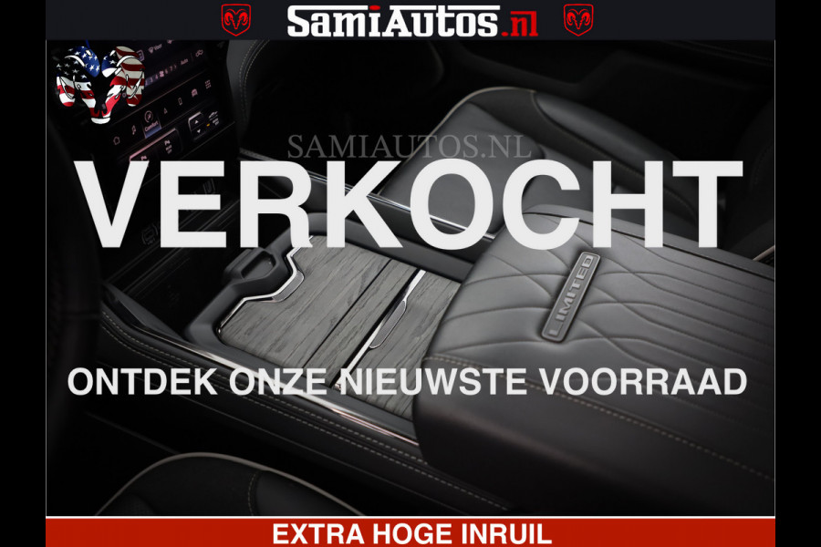 Dodge Ram 1500 Limited Demo Night High Output 540HP 706Nm | Massage + Full Option | De Meest Luxe en Volle Pick-Up in zijn Klasse | Comfortabele Dubbele Cabine met Royale 5 Zitplaatsen | BPM vrij | Nu Leverbaar uit Voorraad | Voorraad Nr 2263 - V76JVF