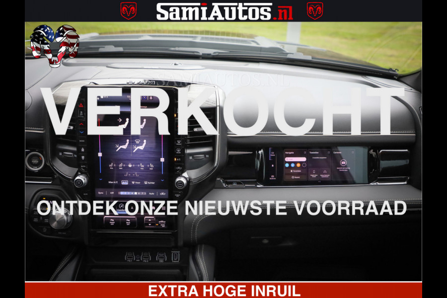 Dodge Ram 1500 Limited Demo Night High Output 540HP 706Nm | Massage + Full Option | De Meest Luxe en Volle Pick-Up in zijn Klasse | Comfortabele Dubbele Cabine met Royale 5 Zitplaatsen | BPM vrij | Nu Leverbaar uit Voorraad | Voorraad Nr 2263 - V76JVF