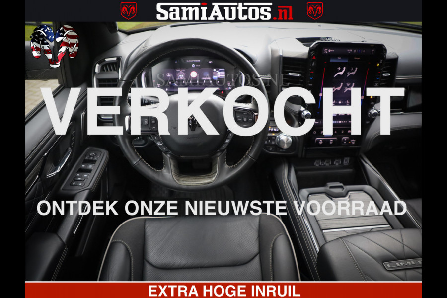 Dodge Ram 1500 Limited Demo Night High Output 540HP 706Nm | Massage + Full Option | De Meest Luxe en Volle Pick-Up in zijn Klasse | Comfortabele Dubbele Cabine met Royale 5 Zitplaatsen | BPM vrij | Nu Leverbaar uit Voorraad | Voorraad Nr 2263 - V76JVF