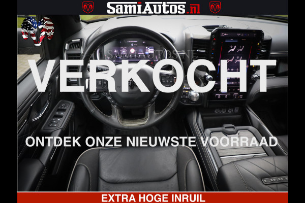 Dodge Ram 1500 Limited Demo Night High Output 540HP 706Nm | Massage + Full Option | De Meest Luxe en Volle Pick-Up in zijn Klasse | Comfortabele Dubbele Cabine met Royale 5 Zitplaatsen | BPM vrij | Nu Leverbaar uit Voorraad | Voorraad Nr 2263 - V76JVF