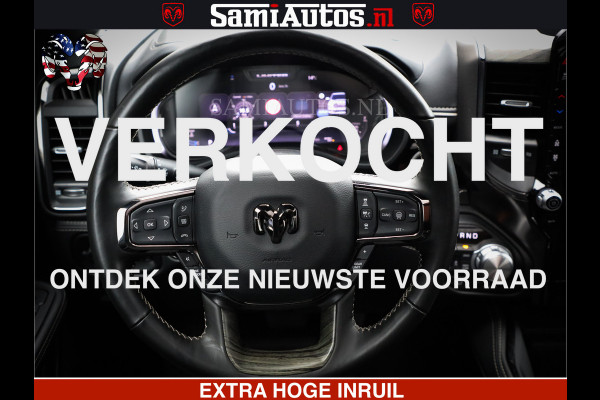 Dodge Ram 1500 Limited Demo Night High Output 540HP 706Nm | Massage + Full Option | De Meest Luxe en Volle Pick-Up in zijn Klasse | Comfortabele Dubbele Cabine met Royale 5 Zitplaatsen | BPM vrij | Nu Leverbaar uit Voorraad | Voorraad Nr 2263 - V76JVF