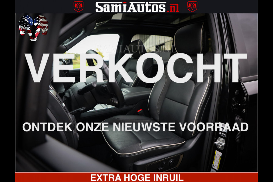 Dodge Ram 1500 Limited Demo Night High Output 540HP 706Nm | Massage + Full Option | De Meest Luxe en Volle Pick-Up in zijn Klasse | Comfortabele Dubbele Cabine met Royale 5 Zitplaatsen | BPM vrij | Nu Leverbaar uit Voorraad | Voorraad Nr 2263 - V76JVF