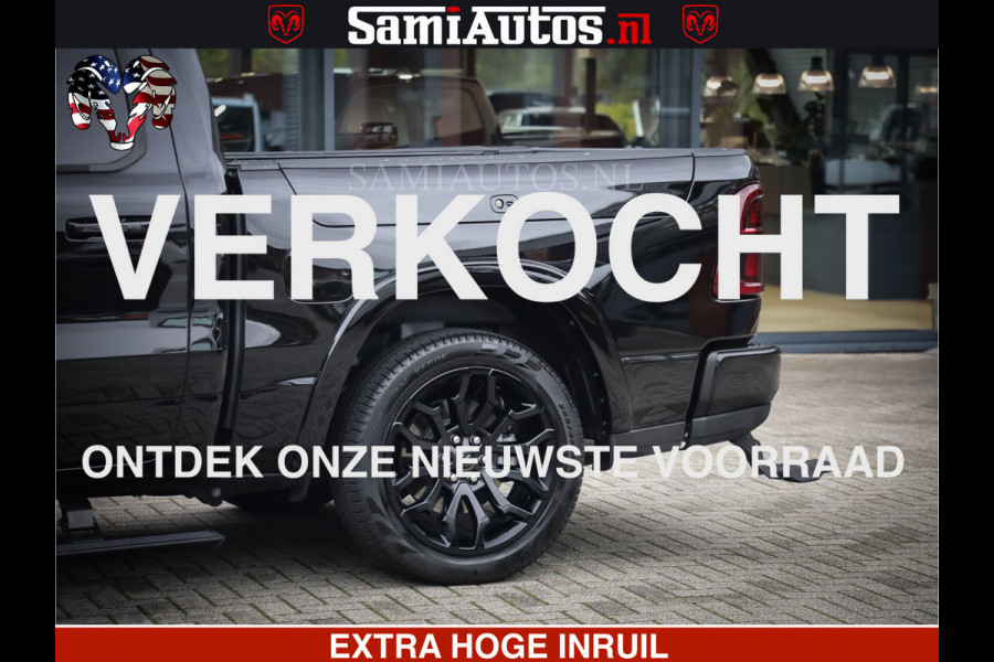 Dodge Ram 1500 Limited Demo Night High Output 540HP 706Nm | Massage + Full Option | De Meest Luxe en Volle Pick-Up in zijn Klasse | Comfortabele Dubbele Cabine met Royale 5 Zitplaatsen | BPM vrij | Nu Leverbaar uit Voorraad | Voorraad Nr 2263 - V76JVF