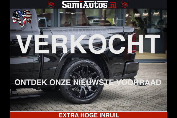 Dodge Ram 1500 Limited Demo Night High Output 540HP 706Nm | Massage + Full Option | De Meest Luxe en Volle Pick-Up in zijn Klasse | Comfortabele Dubbele Cabine met Royale 5 Zitplaatsen | BPM vrij | Nu Leverbaar uit Voorraad | Voorraad Nr 2263 - V76JVF