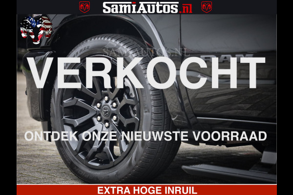 Dodge Ram 1500 Limited Demo Night High Output 540HP 706Nm | Massage + Full Option | De Meest Luxe en Volle Pick-Up in zijn Klasse | Comfortabele Dubbele Cabine met Royale 5 Zitplaatsen | BPM vrij | Nu Leverbaar uit Voorraad | Voorraad Nr 2263 - V76JVF