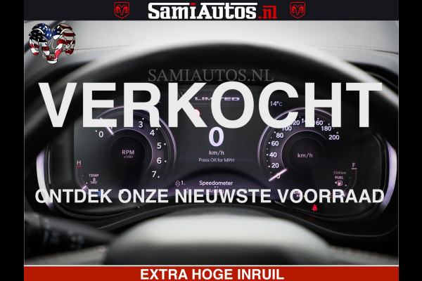 Dodge Ram 1500 Limited Demo Night High Output 540HP 706Nm | Massage + Full Option | De Meest Luxe en Volle Pick-Up in zijn Klasse | Comfortabele Dubbele Cabine met Royale 5 Zitplaatsen | BPM vrij | Nu Leverbaar uit Voorraad | Voorraad Nr 2263 - V76JVF