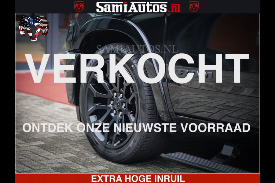 Dodge Ram 1500 Limited Demo Night High Output 540HP 706Nm | Massage + Full Option | De Meest Luxe en Volle Pick-Up in zijn Klasse | Comfortabele Dubbele Cabine met Royale 5 Zitplaatsen | BPM vrij | Nu Leverbaar uit Voorraad | Voorraad Nr 2263 - V76JVF