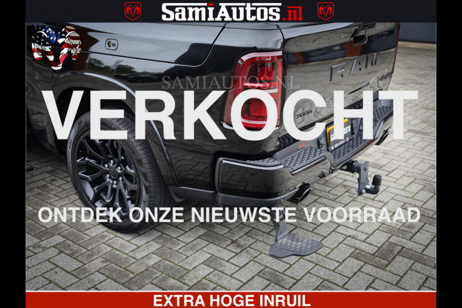 Dodge Ram 1500 Limited Demo Night High Output 540HP 706Nm | Massage + Full Option | De Meest Luxe en Volle Pick-Up in zijn Klasse | Comfortabele Dubbele Cabine met Royale 5 Zitplaatsen | BPM vrij | Nu Leverbaar uit Voorraad | Voorraad Nr 2263 - V76JVF