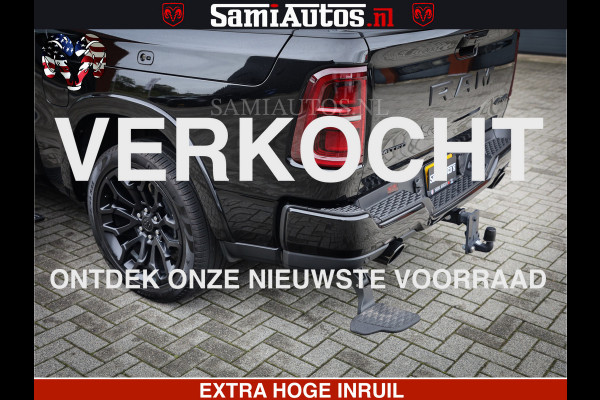 Dodge Ram 1500 Limited Demo Night High Output 540HP 706Nm | Massage + Full Option | De Meest Luxe en Volle Pick-Up in zijn Klasse | Comfortabele Dubbele Cabine met Royale 5 Zitplaatsen | BPM vrij | Nu Leverbaar uit Voorraad | Voorraad Nr 2263 - V76JVF