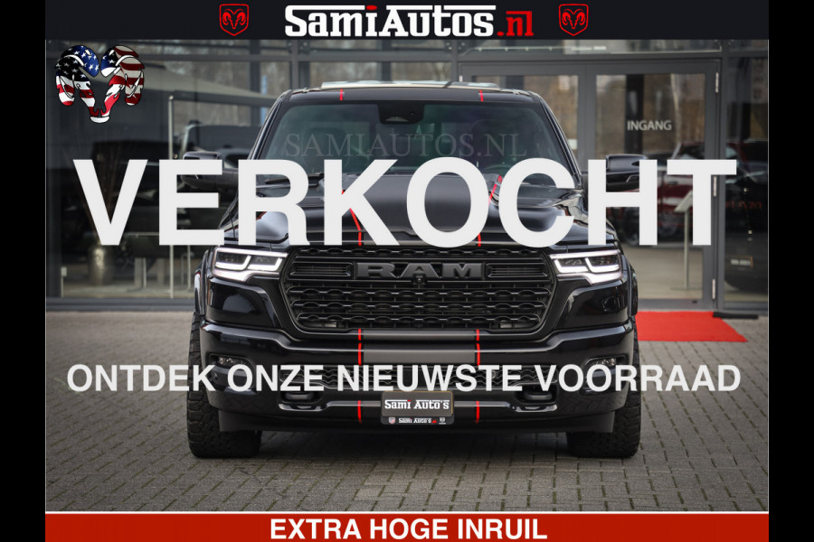 Dodge Ram 1500 Limited High Output 540HP 706Nm | Massage + Full Option | De Meest Luxe en Volle Pick-Up in zijn Klasse | Comfortabele Dubbele Cabine met Royale 5 Zitplaatsen | HULK PACK MEERPRIJS |  Voorraad Nr 2318 - 5415