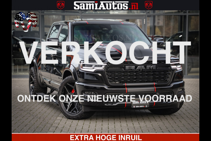 Dodge Ram 1500 Limited High Output 540HP 706Nm | Massage + Full Option | De Meest Luxe en Volle Pick-Up in zijn Klasse | Comfortabele Dubbele Cabine met Royale 5 Zitplaatsen | HULK PACK MEERPRIJS |  Voorraad Nr 2318 - 5415