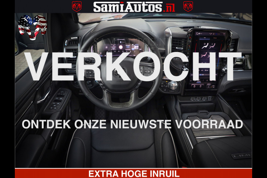 Dodge Ram 1500 Limited High Output 540HP 706Nm | Massage + Full Option | De Meest Luxe en Volle Pick-Up in zijn Klasse | Comfortabele Dubbele Cabine met Royale 5 Zitplaatsen | HULK PACK MEERPRIJS |  Voorraad Nr 2318 - 5415