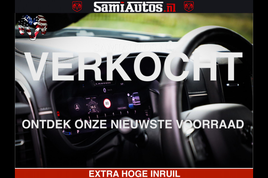 Dodge Ram 1500 Limited Demo Night High Output 540HP 706Nm | Massage + Full Option | De Meest Luxe en Volle Pick-Up in zijn Klasse | Comfortabele Dubbele Cabine met Royale 5 Zitplaatsen | BPM vrij | Nu Leverbaar uit Voorraad | Voorraad Nr 2263 - V76JVF