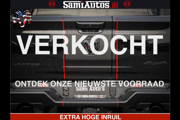 Dodge Ram 1500 Limited High Output 540HP 706Nm | Massage + Full Option | De Meest Luxe en Volle Pick-Up in zijn Klasse | Comfortabele Dubbele Cabine met Royale 5 Zitplaatsen | HULK PACK MEERPRIJS |  Voorraad Nr 2318 - 5415