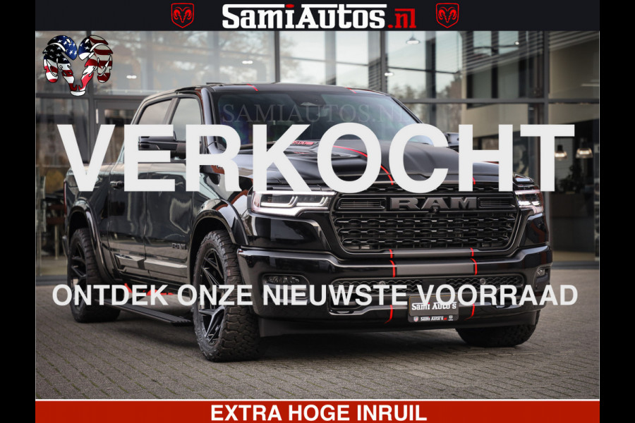 Dodge Ram 1500 Limited High Output 540HP 706Nm | Massage + Full Option | De Meest Luxe en Volle Pick-Up in zijn Klasse | Comfortabele Dubbele Cabine met Royale 5 Zitplaatsen | HULK PACK MEERPRIJS |  Voorraad Nr 2318 - 5415