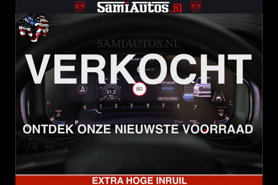 Dodge Ram 1500 Limited High Output 540HP 706Nm | Massage + Full Option | De Meest Luxe en Volle Pick-Up in zijn Klasse | Comfortabele Dubbele Cabine met Royale 5 Zitplaatsen | HULK PACK MEERPRIJS |  Voorraad Nr 2318 - 5415