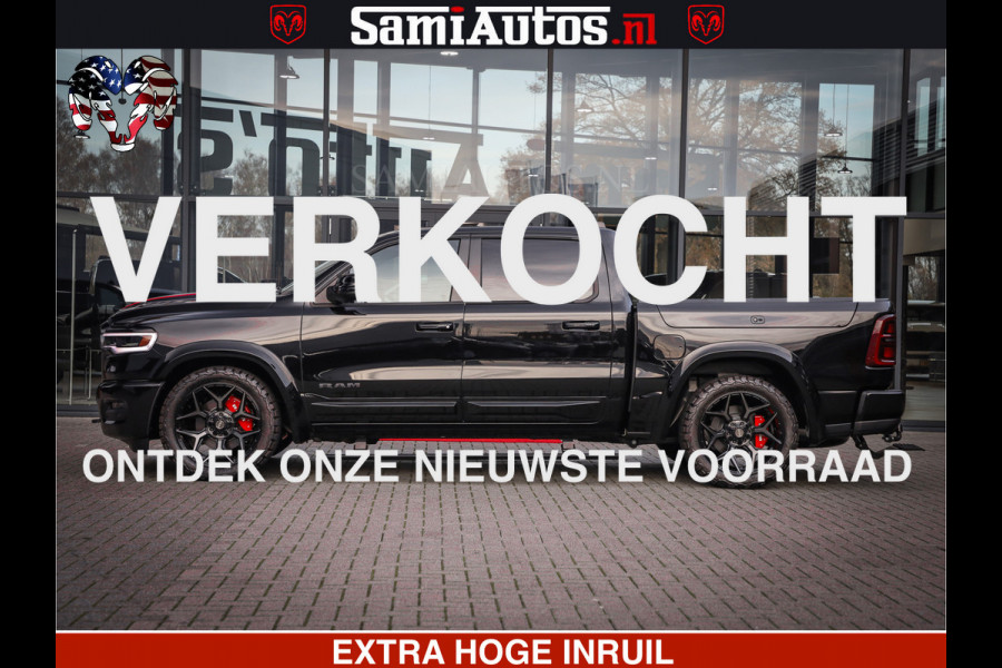 Dodge Ram 1500 Limited High Output 540HP 706Nm | Massage + Full Option | De Meest Luxe en Volle Pick-Up in zijn Klasse | Comfortabele Dubbele Cabine met Royale 5 Zitplaatsen | HULK PACK MEERPRIJS |  Voorraad Nr 2318 - 5415