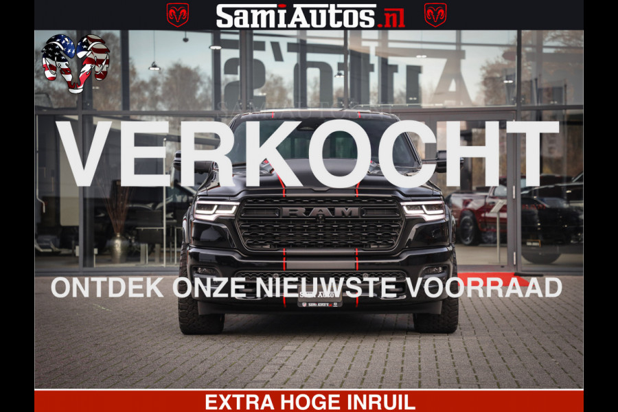 Dodge Ram 1500 Limited High Output 540HP 706Nm | Massage + Full Option | De Meest Luxe en Volle Pick-Up in zijn Klasse | Comfortabele Dubbele Cabine met Royale 5 Zitplaatsen | HULK PACK MEERPRIJS |  Voorraad Nr 2318 - 5415