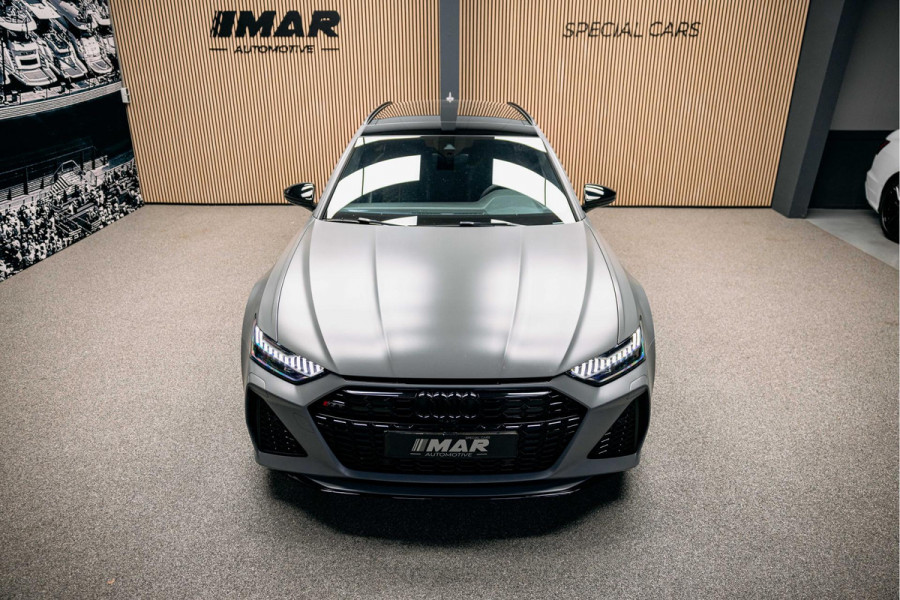 Audi RS6 Avant RS 6 TFSI quattro | Beton grijs matte | 23 inch Vossen HF7 | Keramisch | Pano |