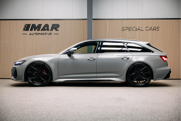 Audi RS6 Avant RS 6 TFSI quattro | Beton grijs matte | 23 inch Vossen HF7 | Keramisch | Pano |