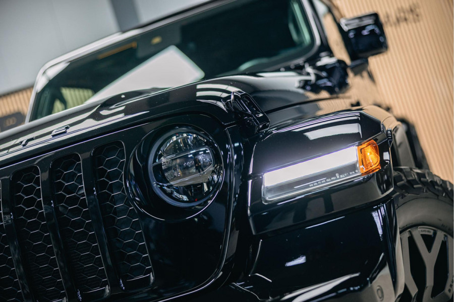 Jeep Wrangler Unlimited 4xe 380 Rubicon Dikke Custom Made Jeep Wrangler, Cabrio top elektrische bedienbaar.