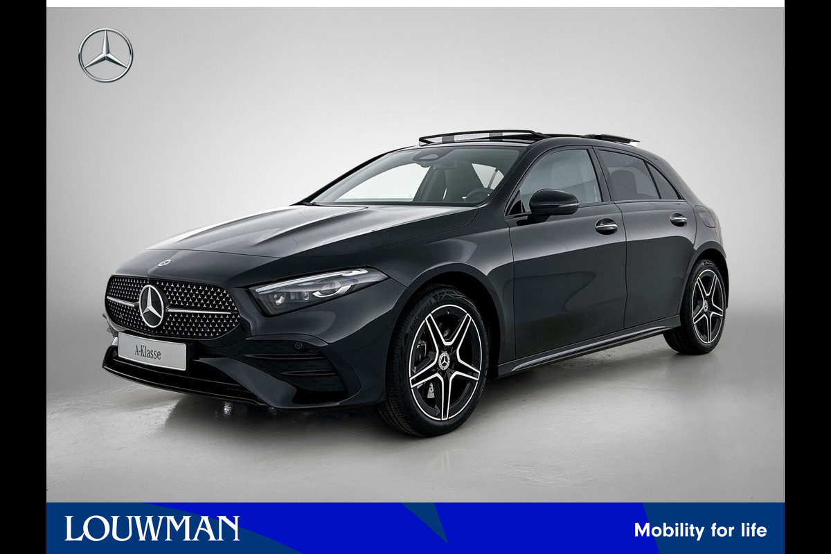 Mercedes-Benz A-Klasse 250 e Business Solution AMG | Nightpakket | Advanced sound system | Dodehoekassistent | Panoramaschuifdak | Smartphone-integratie | MULTIBEAM LED | KEYLESS GO |