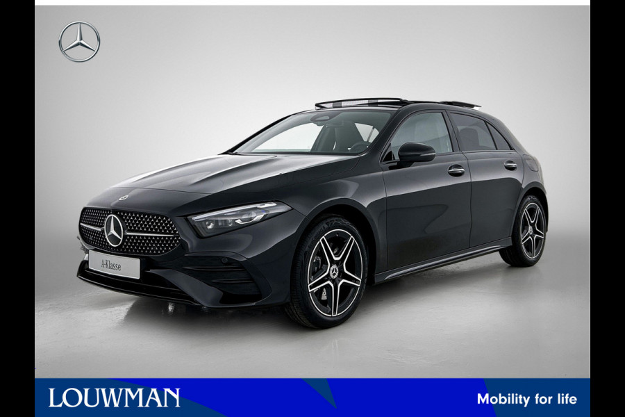 Mercedes-Benz A-Klasse 250 e Business Solution AMG | Nightpakket | Advanced sound system | Dodehoekassistent | Panoramaschuifdak | Smartphone-integratie | MULTIBEAM LED | KEYLESS GO |