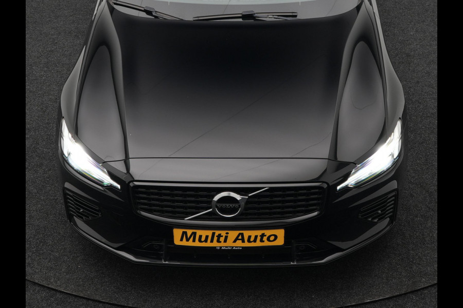 Volvo V60 T6 Recharge AWD R-Design LONG RANGE Plug In Hybrid Dealer O.H. PHEV | Panodak | Lederen Sportstoelen Memory | Harman Kardon | Apple Carplay | Navigatie | Camera | L.M. 19" | DAB | Virtual |