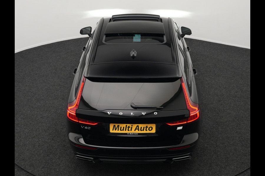 Volvo V60 T6 Recharge AWD R-Design LONG RANGE Plug In Hybrid Dealer O.H. PHEV | Panodak | Lederen Sportstoelen Memory | Harman Kardon | Apple Carplay | Navigatie | Camera | L.M. 19" | DAB | Virtual |