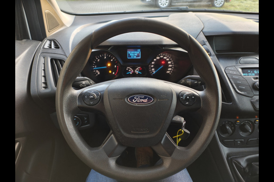 Ford Transit Connect 1.5TDCI 100PK/250Nm Euro 6 Airco Trekhaak Bluetooth Pdc Trend Betonplex vloer Wandbetimmering Schuifdeur 1.300kg trekgewicht !! Origineel Nederlandse Auto