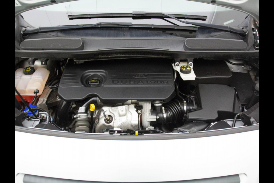 Ford Transit Connect 1.5TDCI 100PK/250Nm Euro 6 Airco Trekhaak Bluetooth Pdc Trend Betonplex vloer Wandbetimmering Schuifdeur 1.300kg trekgewicht !! Origineel Nederlandse Auto