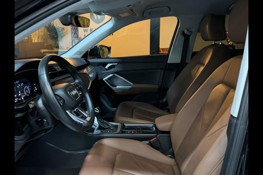 Audi Q3 35 TFSI S edition Garantie Trekhaak Leder Camera StoelVW Elek Achterklep Cruise Navi Clima Led Rijklaar