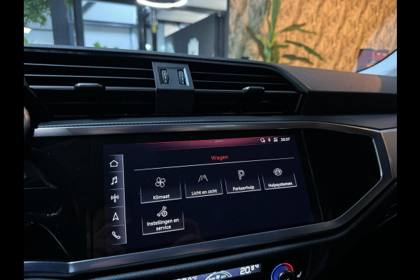 Audi Q3 35 TFSI S edition Garantie Trekhaak Leder Camera StoelVW Elek Achterklep Cruise Navi Clima Led Rijklaar