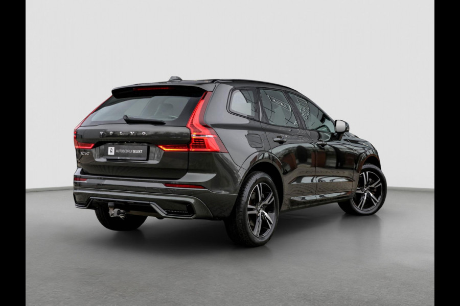 Volvo XC60 2.0 T8 AWD R-Design Long Range | Pano | Trekhaak | Facelift | Pine Grey | Harman Kardon | Memory | Elektrische stoelen