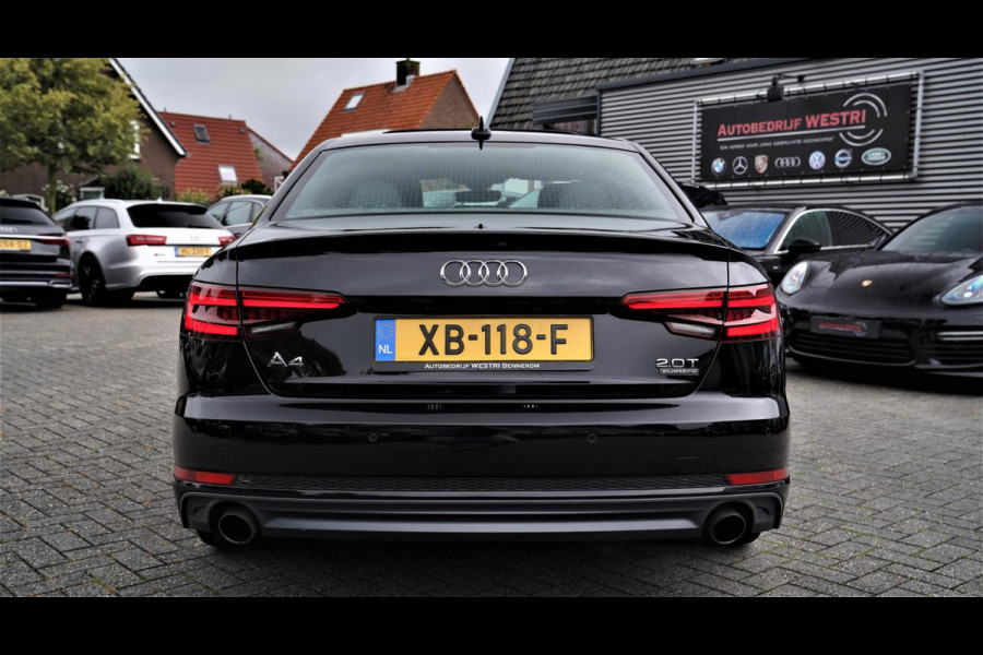 Audi A4 Limousine 2.0 TFSI Quattro Sport Pro Line S | Schuif/kanteldak | Hud | Bang&Olufsen | Stuurwiel verwarmd | 360 cam | 252PK