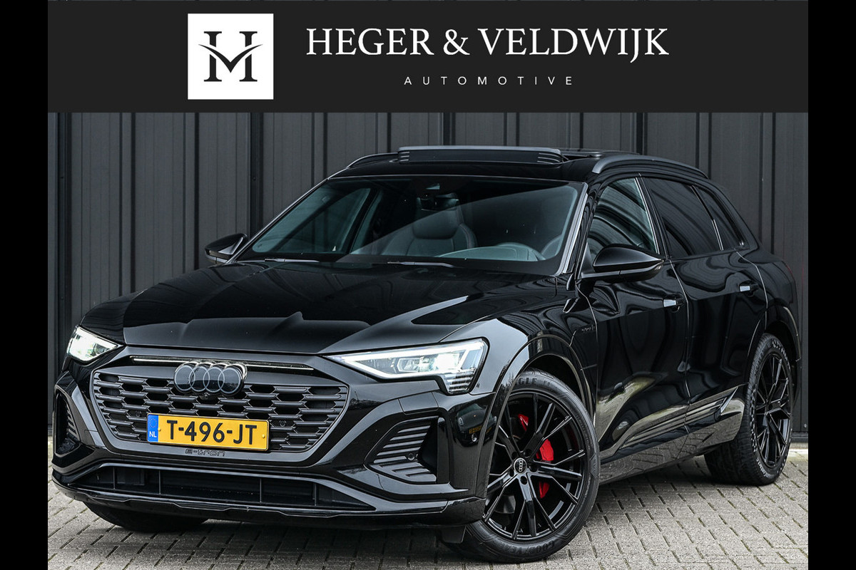 Audi Q8 e-tron 50 quattro S Edition 95 kWh · NL-auto · Panoramadak · RS-seats Memory seats · Leder · Adaptive cruise · Keyless · Stuurverwarmin