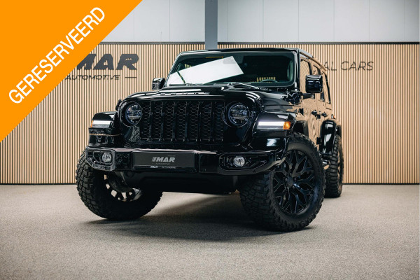 Jeep Wrangler Unlimited 4xe 380 Rubicon Dikke Custom Made Jeep Wrangler, Cabrio top elektrische bedienbaar.