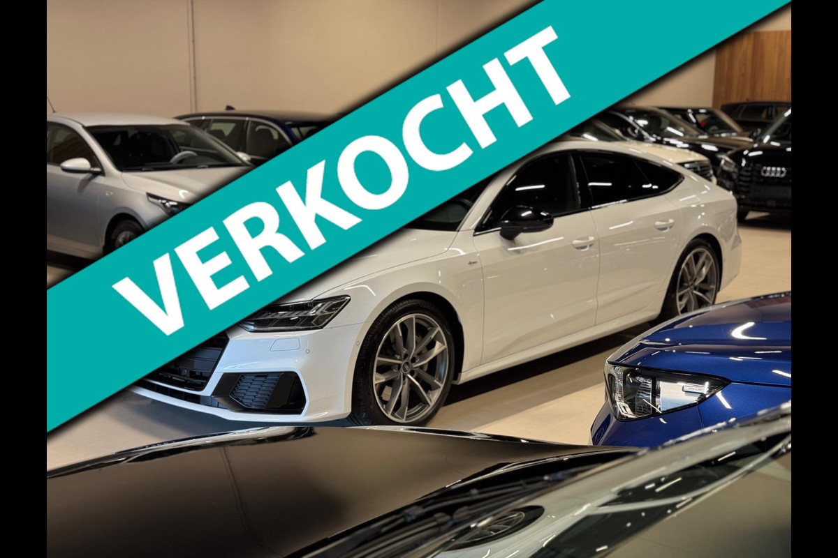 Audi A7 Sportback 50 TFSI e 299PK Quattro 3X S-Line, Virtual Cockpit, Pano, Black Optik, ACC, Hud, 360 Cam, B&O, Leder, Onderhoud