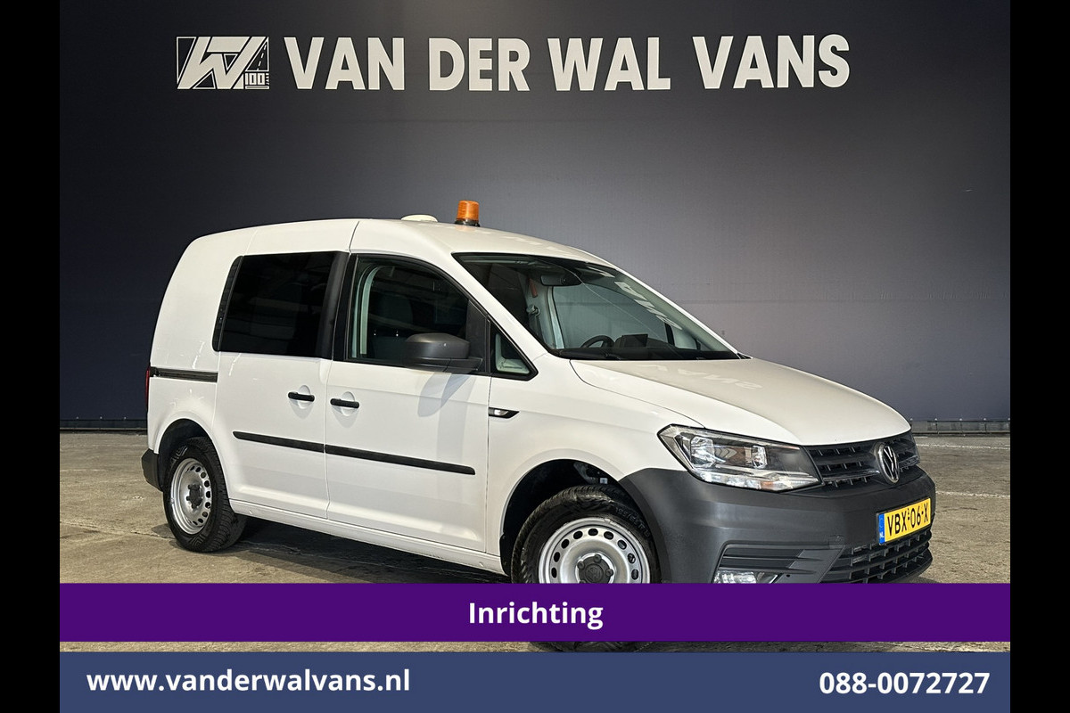 Volkswagen Caddy 2.0 TDI L1H1 inrichting Euro6 Airco | Camera | Cruisecontrol | Trekhaak Verwarmde Voorruit, Zijdeur, Parkeersensoren