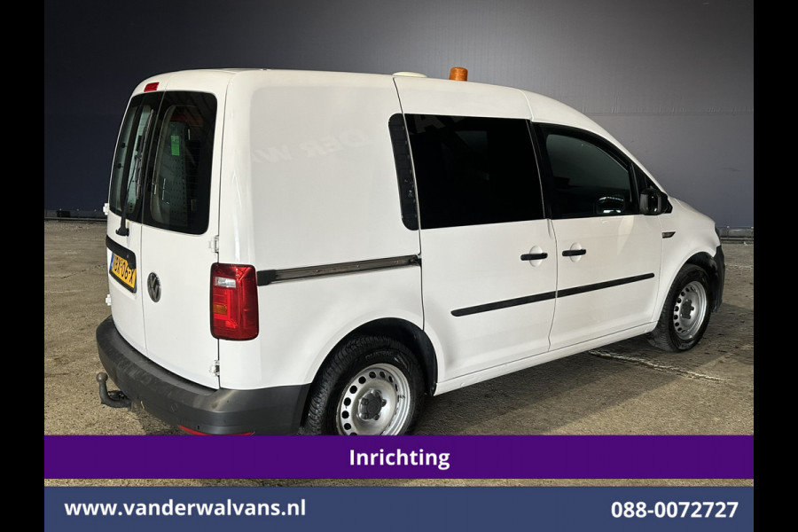 Volkswagen Caddy 2.0 TDI L1H1 inrichting Euro6 Airco | Camera | Cruisecontrol | Trekhaak Verwarmde Voorruit, Zijdeur, Parkeersensoren