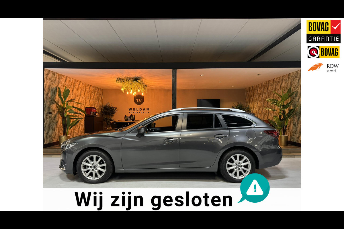 Mazda 6 2.0 SkyActiv-G 165 TS+ Garantie Trekhaak Carplay StoelVW Keyless Blindspot Cruise Clima Navi PDC Led Dab Rijklaar