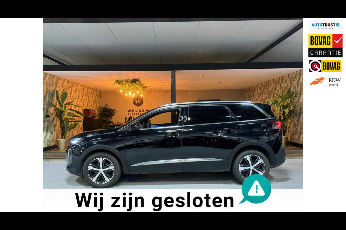 Peugeot 5008 1.2 PureTech GT 7P. Garantie Carplay Memory Massage Sfeer StoelVW Camera Leder ACC Clima Navi Led Dab PDC Rijklaar