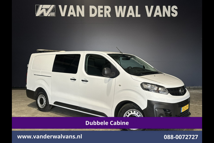 Opel Vivaro 2.0 CDTI 123pk L3H1 Dubbele Cabine Euro6 Airco | 5-zits | Camera | 2500kg trekhaak Cruisecontrol, Parkeersensoren
