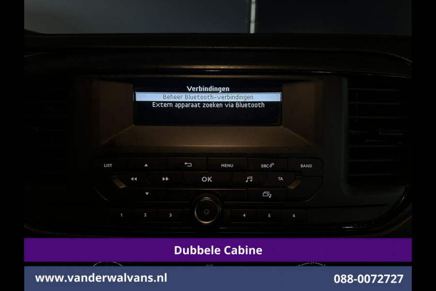 Opel Vivaro 2.0 CDTI 123pk L3H1 Dubbele Cabine Euro6 Airco | 5-zits | Camera | 2500kg trekhaak Cruisecontrol, Parkeersensoren