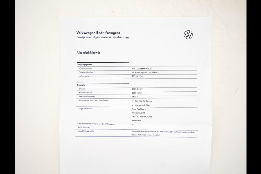 Volkswagen ID. Buzz Cargo 77 kWh [ 3-Fase ] {SOH-90%} *FULL-LED | ADAPTIVE-CRUISE | LANE-ASSIST | KEYLESS | DAB+ | CAMERA | DIGI-COCKPIT | NAVI-FULLMAP | HEATED-COMFORTSEATS | CCS-FASTLOADER | LANE-ASSIST | TOWBAR | 20"ALU*