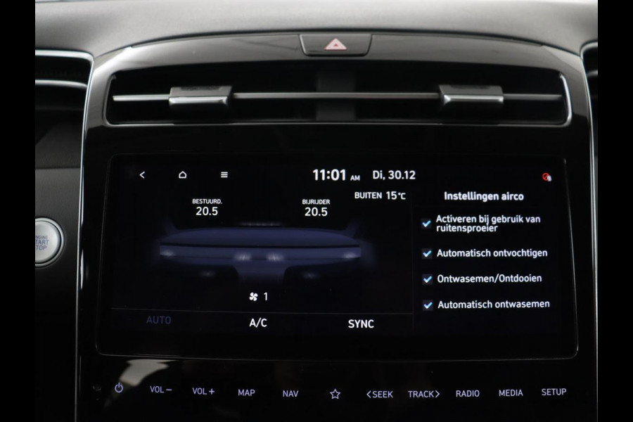 Hyundai Tucson 1.6 T-GDI PHEV Premium Sky 4WD | Panoramadak | Stoelventilatie | Leder | 360 Camera | Adaptive cruise | Memory | Achterbankverwarming | Carplay | Full LED | Navigatie | Plug In